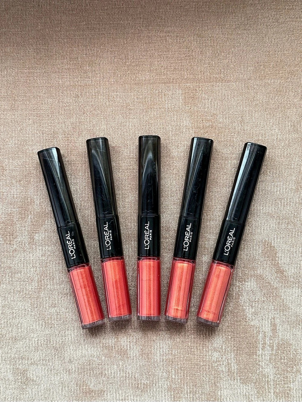 5X L'Oreal Infallible Pro Last 2-Step Lipstick Shade 207 Perpetual Apricot